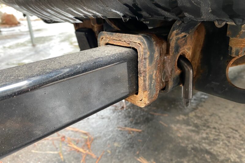 A 2-inch hitch receiver