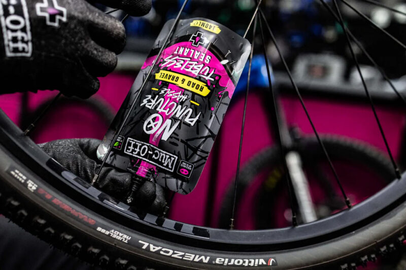 New Muc-Off Road & Gravel Tire Sealant has Bio Bits to Plug Holes