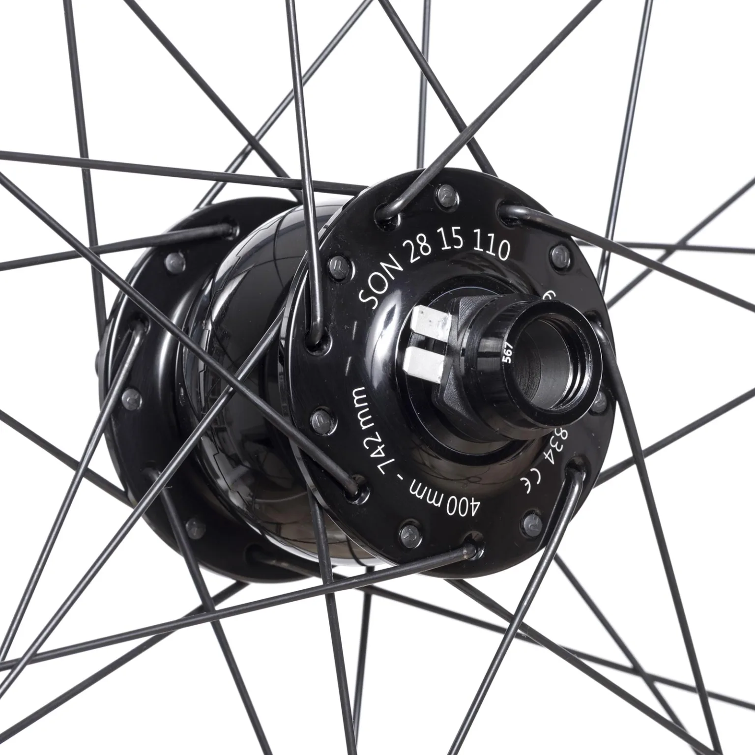 Hunt Proven Carbon XC Dynamo off-road adventure wheels, SON28 front dynamo hub generator